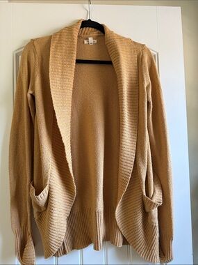 Cozy Open-Front Women's Sweater Cardigan - Golden
